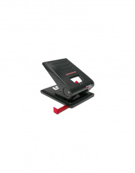 Barrilito Perforadora de 2 Orificios Ajustables 857I, hasta 30 Hojas, Negro 