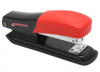 Barrilito Engrapadora 858G, Media Tira, 20 Hojas, Negro/Rojo 