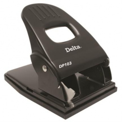 Barrilito Perforadora de 2 Orificios DP103, hasta 25 Hojas, Negro 