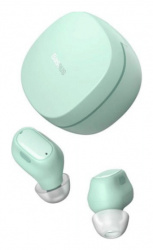 Baseus Audífonos Intrauriculares con Micrófono Bowie WM01, Inalámbrico, Bluetooth, USB-C, Verde 