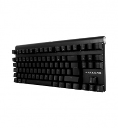 Teclado Gamer Batauro Aurbac RGB TKL, Teclado Mecánico, Switch Gateron Blue, Alámbrico, Negro (Español) 