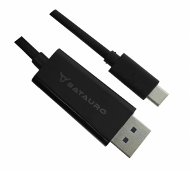 Batauro Cable USB-C Macho - DisplayPort Macho, 1.8 Metros, Negro 
