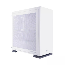 Gabinete Batauro Lunar con Ventana, Full-Tower, Micro-ATX/Mini-ATX, USB 3.0/2.0, sin Fuente, 1 Ventilador RGB Instalado, Blanco 