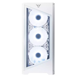 Gabinete Batauro Meteor, Midi-Tower, Micro-ATX/Mini-ITX, USB 2.0/3.0, sin Fuente, 4 Ventiladores Instalados, Blanco 