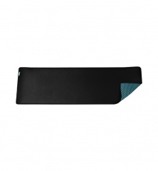 Mousepad Batauro MAT-XL, 90x30cm, Grosor 5mm, Negro/Azul 