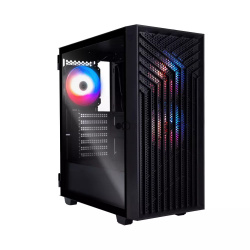 Gabinete Batauro Rocket con Ventana, Tower, E-ATX/ATX/Micro-ATX/Mini-ATX, USB 3.0/2.0, sin Fuente, 3 Ventiladores ARGB Instalados, Negro 