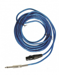 Audiolabs Cable para Micrófono 6.3mm Macho - XLR Hembra, 6 Metros, Azul 