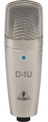Behringer Micrófono Condensador C-1U, Alámbrico, Plata 
