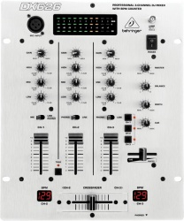 Behringer Mezcladora DJ Pro Mixer DX626, 3 Canales, Gris 