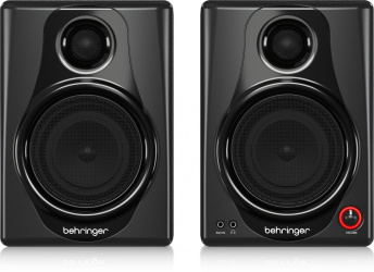 Behringer Monitor Amplificado MEDIA 40USB, Alámbrico, 6.35mm/RCA, 150W RMS, Negro, 2 Piezas 