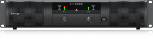 Behringer Amplificador NX6000, 2 Canales, 3000W, 6.35mm/RCA 
