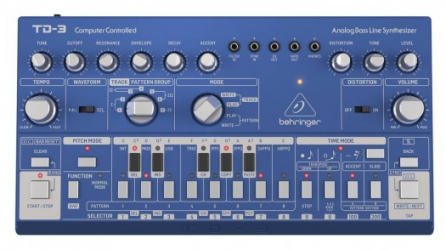 Behringer Sintetizador Analógico TD-3, MIDI, USB, Azul 