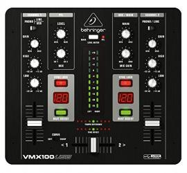 ﻿Behringer Mezclador de Audio VMX100USB, Negro 