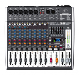 Behringer Mezcladora X1222USB, 4 Canales, USB, Negro 