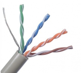 Belden Bobina de Cable Cat5e FTP, Calibre 24, 4 Pares, Blindado, 330 Metros, Gris 