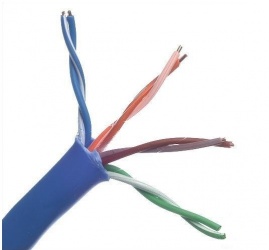 Belden Bobina de Cable Cat5e UTP, Calibre 24, 4 Pares, 330 Metros, Azul 