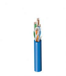 Belden Bobina de Cable Cat6+ UTP, 305 Metros,  Azul 