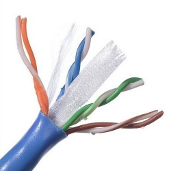 Belden Bobina de Cable Cat6 UTP, 305 Metros, Azul, 8 Piezas — incluye 96 Cables Patch, 2 Paneles de Parcheo, 48 Conectores y Placas 