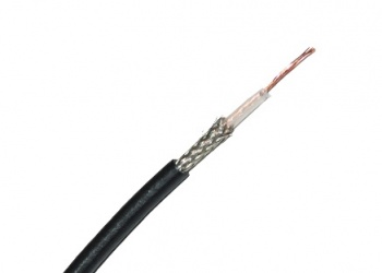 Belden Bobina de Cable Coaxial RG-174/U, 305 Metros, Negro 