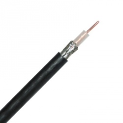 Belden Bobina de Cable Coaxial RG58U, 305 Metros, Negro 