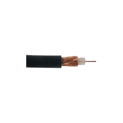 Belden Bobina de Cable Coaxial, 100 Metros, Negro 