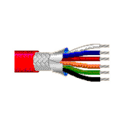 Belden Cable de Señal, 22 AWG, 9 Hilos, Rojo - Precio por Pie 