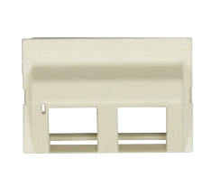 Belden Placa KeyConnect de 2 Puertos, Almendra, 10 Piezas 