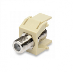 Belden Conector Coaxial F Hembra, Blanco, 10 Piezas 