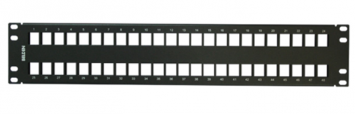 Belden Panel de Parcheo Cat5e/Cat6, 48 Puertos RJ-45, 2U, Negro 