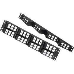 Belden Panel de Parcheo Modular Angular Cat5e/Cat6, 24 Puertos RJ-45, 1U, Negro 