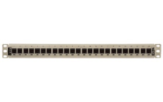 Belden Panel de Parcheo Precargado Cat6a, 24 Puertos RJ-45, 1U, Titanio 