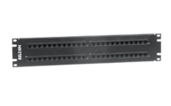 Belden Panel de Parcheo Cat5e, 48 Puertos RJ-45, 2U, Negro 