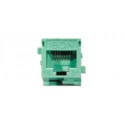 Belden Jack de Red Cat6a, RJ-45, Verde 