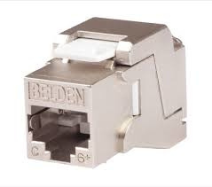 Belden Jack de Red Blindado Cat6, RJ-45, Gris 