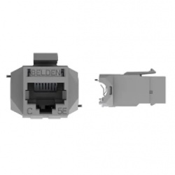 Belden Jack de Red Cat5e STP Blindado, RJ-45, Gris 