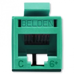 Belden Jack de Red Cat6+ UTP, RJ-45, Verde 