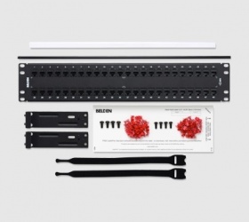 Belden Panel de Parcheo Cat6+ de 48 Puertos RJ-45, 2U, Negro 
