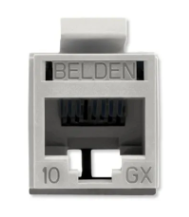 Belden Jack de Red Cat6a, RJ-45, Gris 