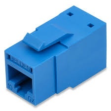 Belden Jack de Red Cat6a UTP RJ-45, Azul 