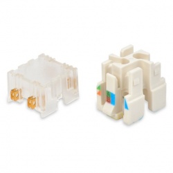 Belden Conector REVConnect Core, Transparente/Blanco, 50 Piezas 