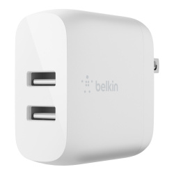 Belkin Cargador de Pared Boost Charge, 24W, 9V, 2 x USB-A  