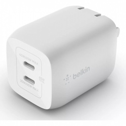Belkin Cargador de Pared Boost Charge Pro, 65W, 9V, 2 x USB-C 