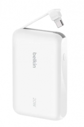 Cargador Portátil Belkin Power Bank BoostCharge, 10.000mAh, Blanco 