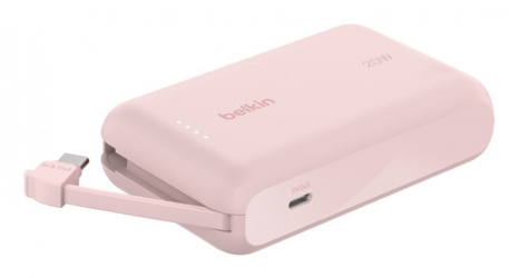 Cargador Portátil Belkin Power Bank Boostcharge, 10.000mAh, Rosa 