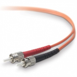 Belkin Cable Fibra Óptica Multimodo OFC ST Macho - ST Macho, 62.5/125µm, 3 Metros, Naranja 