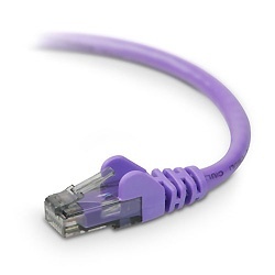 Belkin Cable Patch Cat6 UTP sin Enganches RJ-45 Macho - RJ-45 Macho, 90cm, Morado 