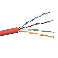 Belkin Bobina de Cable Cat5e UTP Sólido, 305 Metros, Rojo 