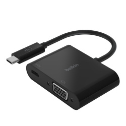 Belkin Adaptador USB C Macho - VGA Hembra, Negro 