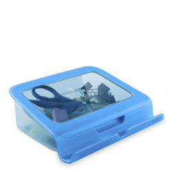 Belkin Base Educativo con Caja de Almacenamiento para Tabletas, Azul 