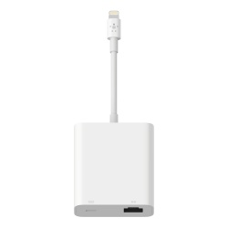 Belkin Adaptador Lightning Macho - RJ-45 Hembra, Blanco 